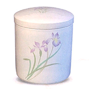 骨壺 パステルアヤメ